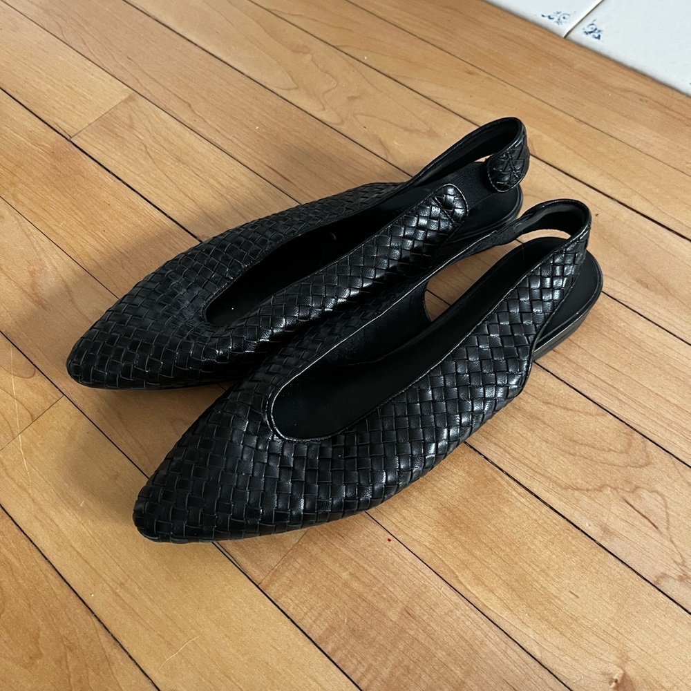 Black Everlane Leather Slingback Mules